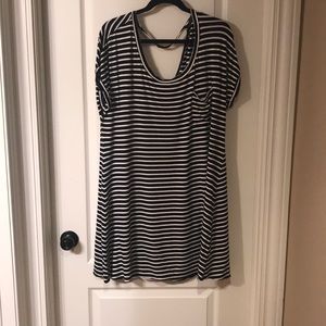 Black and whit striped dress